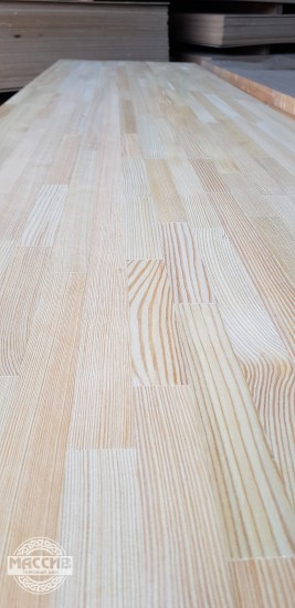 Мебельный щит Лиственница 40*600*3000 сращенный АА