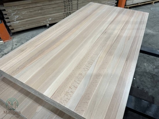 Мебельный щит Бук 40*600*3000 цельноламельный